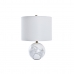 Pöytälamppu DKD Home Decor Valkoinen Kullattu Metalli 50 W 220 V 36 x 36 x 52 cm