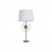 Stolna svjetiljka DKD Home Decor zlatan Metal Bijela 41 x 41 x 80 cm 220 V 50 W