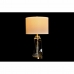 Desk lamp DKD Home Decor 36 x 36 x 64 cm Crystal Golden Metal Transparent White 220 V 50 W