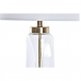 Desk lamp DKD Home Decor 36 x 36 x 64 cm Crystal Golden Metal Transparent White 220 V 50 W