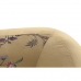Sofa DKD Home Decor Geel Zwart Metaal Blommor Modern Shabby Chic 140 x 71 x 71 cm