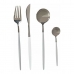 Cutlery Set Silver White Stainless steel (8 pcs)