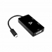 USB C–HDMI Adapter V7 V7UC-VGADVIHDMI-BLK  Fekete