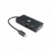 USB C–HDMI Adapter V7 V7UC-2HDMI-BLK       Fekete