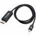 USB C - DisplayPort Adapteri V7 V7USBCDP14-1M        1 m 8K Ultra HD