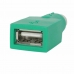 Adapter PS/2 naar USB Startech GC46FM               Groen