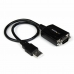USB-кабель DB-9 Startech ICUSB232PRO 0,3 m Чёрный