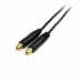 Коаксиален кабел за антена за телевизор Startech MUY1MFF              Черен 0,15 m