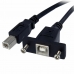 Câble USB Startech USBPNLBFBM1          USB B Noir