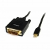 Mini Display DVI Adapter Startech MDP2DVIMM6           (1,8 m) Fekete 1.8 m