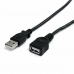 USB Kabelis Startech USBEXTAA10BK Melns 3 m