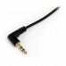 Аудио кабел с жак (3,5 mm) към 2 RCA кабел Startech MU1MMSRA             Черен 0,3 m