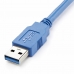 USB Kabelis Startech USB3SEXT5DSK Zils 1,5 m
