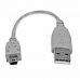 USB 2.0 A til mini USB B-kabel Startech USB2HABM6IN          Grå