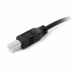 USB A to USB B Cable Startech USB2HAB30AC          Black