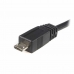 Câble USB vers Micro USB Startech UUSBHAUB1M           USB A Micro USB B Noir