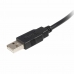 USB A uz USB B Kabelis Startech USB2HAB3M            Melns