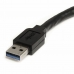 USB-kábel Startech USB3AAEXT10M         USB A Fekete