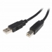 Kábel USB A na USB B Startech USB2HAB5M            Čierna