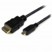 Καλώδιο HDMI Startech HDADMM2M Μαύρο