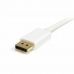 Mini DisplayPort to DisplayPort Cable Startech MDP2DPMM2MW          (2 m) White 4K Ultra HD
