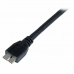 USB kabel, Micro USB Startech USB3CAUB1M           Černý