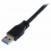 Kabel USB naar Micro-USB Startech USB3CAUB1M           Zwart