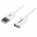 Câble USB Startech USBEXTPAA1MW         Blanc