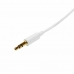 Аудио кабел с жак (3,5 mm) към 2 RCA кабел Startech MU1MMMSWH            Бял 1 m