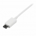USB-kabel til micro USB Startech USBPAUB2MW Hvid Gul (4 enheder)