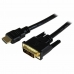 DVI-D - HDMI Adapteri Startech HDDVIMM150CM 1,5 m