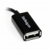 USB-kabel til micro USB Startech UUSBOTGRA Sort