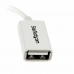 Micro USB - USB kabelis Startech UUSBOTGW             Balta