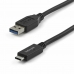 Kábel USB A na USB C Startech USB31AC1M            Čierna