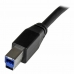 USB A - USB B kabelis Startech USB3SAB10M           Juoda