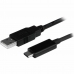 USB A til USB C Kabel Startech USB2AC1M             USB C Svart