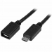 Kabel Micro USB Startech USBUBEXT50CM         Črna