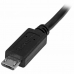 Kabelis Micro USB Startech USBUBEXT50CM         Melns