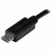 Kabel Micro USB Startech UUUSBOTG8IN          Črna