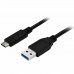 Kabel USB A na USB C Startech USB315AC1M           Černý