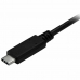 USB A till USB C Kabel Startech USB315AC1M           Svart