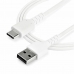 Cablu USB A la USB C Startech RUSB2AC2MW           Alb