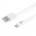 Cablu USB la micro USB Maillon Technologique MTBMUW241 Alb 1 m (1 m)