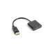 DisplayPort - HDMI Adapteri Lanberg AD-0009-BK Musta