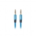 Cable Audio Jack (3,5 mm) Lanberg CA-MJMJ-10CU-0010-BL Azul 1 m
