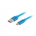 USB A - USB C kabelis Lanberg CA19423215 ( 1m)