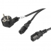 Захранващ кабел Lanberg SCHUKO CEE 7/7 A 2X IEC320 C13 Черен