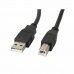 Adaptateur USB Lanberg CA-USBA-10CC-0050-BK Noir 5 m
