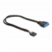 USB-kabel DELOCK 83281 30 cm Zwart
