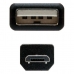 USB 2.0 A - Micro USB B kaapeli NANOCABLE 10.01.0501 (1,8 m) Musta